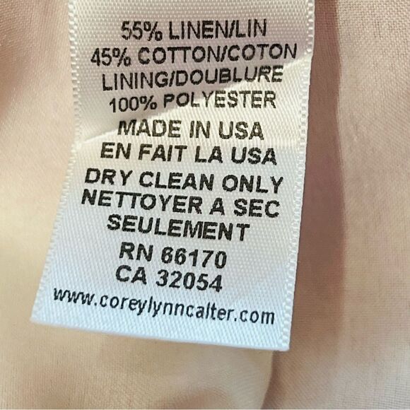 Anthropologie Corey Lynn Calter Ackee Red Motif Linen Blend Pencil Skirt size 6 - Picture 4 of 5